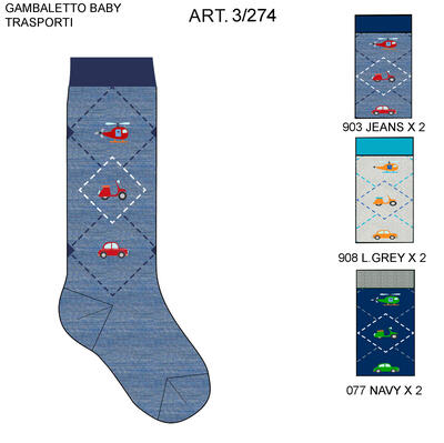 LANGE SOCKEN FÜR NEUGEBORENE 3/274 Tellini S.R.L. Großhandelskleidung